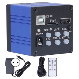 37MP 2K 1080P 60FPS Industrial Video Microscope Camera Set with USB Interface for Phone Repair AC100‑240VEU Plug