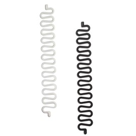 2Pcs Fashionable Hair Plaiting Tool French Hair Styling Clip DIY Hair Braiding Tool,Hair Braiding Tool Hair Styling Tool,For Girls and Ladies Sticky Fishbone DIY Hair Accessories(Black & White)