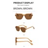 Long Keeper Large Sunglasses Rectangle Retro 90s Square Sunglasses Uv400