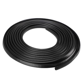 POPSTORE 16.4Ft (5M) Car Door Edge Guards, Rubber Car Door Entry Guard Protective Strip, U-Shaped Automotive Edge Trim Car Door Protector Fit for Car Truck SUV Sedan (Black)