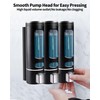 3pcs Soap Dispenser Wall Mounted 1200ML,Liquid Shower Gel Shampoo Bottle