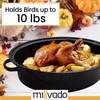 Millvado Granite Roasting Pan, 10 lb Capacity Turkey Roasting Pan
