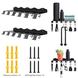 2 Pieces Tonal Accessories Shelf for Gym Wall Storage,Gym Accessory Rack Wall Mount Organizer,Storage Shelves Workout Metal Shelf Holder