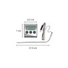 Fackelmann 63805 Digital Cooking Thermometer with Probe, Thermal Thermometer, Cooking