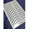 XIAXIN Waterproof PVC Number Number Sticker Sticker Set Weatherproof Waterproof
