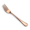 Rose Gold Salad Forks Set of 8, Stainless Steel Silverware