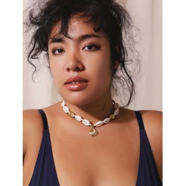 MINACHI Bohemian Shell Necklace for Women, Summer Beach Vibe Jewelry