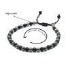 Amazing Gemstones Black Obsidian Hematite Anklet (Without Knot) - 6mm