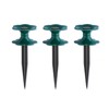Hose Guide Set of 3 Pulley with Ground Spike Garden