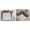 Table King Kitchen Sink Mats 12”x10” Soft White Rubber Grid