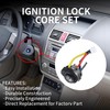 Ignition Lock Cylinder Switch, Left Driver Side Door Lock Cylinder,