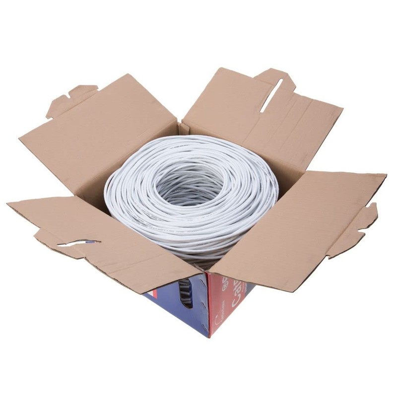 1000ft Cat5e Solid 24AWG Cable UTP Cat5 Bulk Pull Box