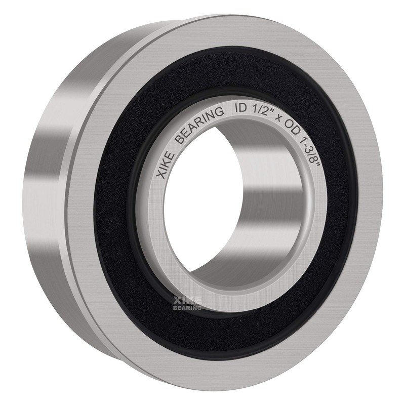 XiKe 10 Pack Flanged Ball Bearing ID 1/2" x OD