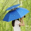 Double Layer Umbrella Hat Women Men Folding Sun Rain Cap