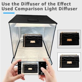 Universal 16" Portable Photography Studio, Dimmable LED Lights, Ideal for Small Products