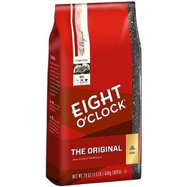 Eight O'Clock Ground Coffee, The Original, 24 Ounce (Pack of 1)