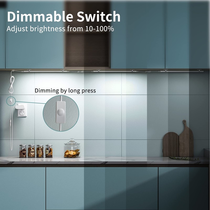 ASOKO Dimmable Led Under Cabinet Lighting for Kitchen - 6