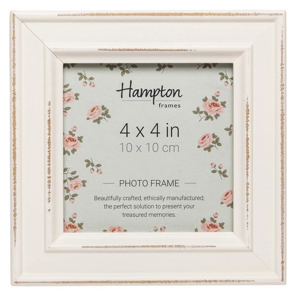 Hampton Frames PALOMA 4x4 (10x10cm) White Square Picture Photo Frame