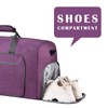 Felipe Varela Duffle Bag with Shoes Compartment and Adjustable Strap,Foldable
