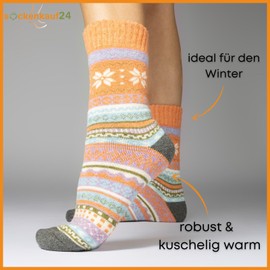 5 Pairs of Wool Socks for Men and Women Winter Socks Soft & Warm, Mix 2