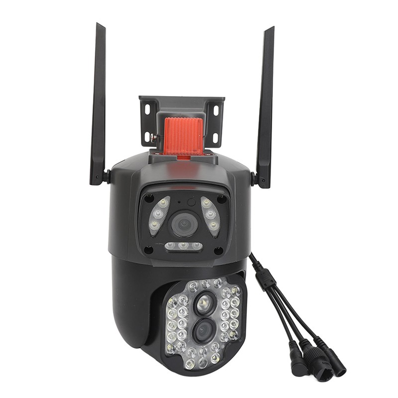 Outdoor Dual Lens Security Camera 1080P Mobile Tracking 360 Degree