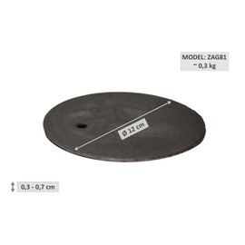 SEZAM Oven Rings Fire Stove Rings Oven Plate Cast Iron Rings 12, 16, 20, 24, 28, 32 cm (Diameter 12 cm (One Plate))