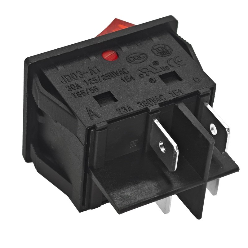 JD03-A1 4-Pin Rocker Switch (Pack of 2) – 30A 125V/250V