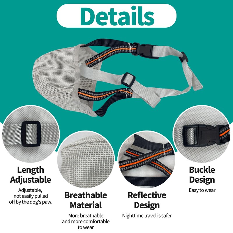 Dog Muzzle - Soft Mesh Muzzle for Small Medium Large