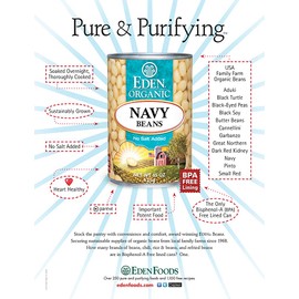 Eden Foods Navy Beans, 398ml