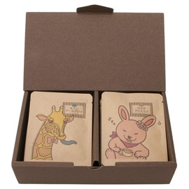 Animal Tea 8 Types Assorted, Tea Gift Set (8 Types, 2 Bags of Each Tea Bag, 16 Gift Wraps) No.11 Nanaishiki Shop