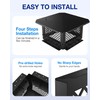 Chimney Cap 14x14 Inch Square Cover: All Weather Easy Assembly