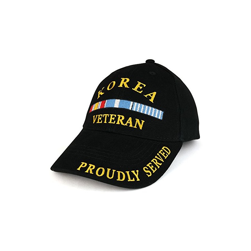 Armycrew Korea War Veteran Ribbon Embroidered Structured Military Baseball Cap