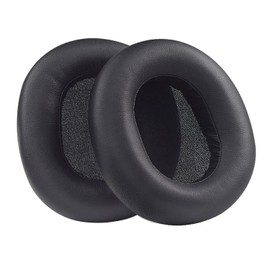 Yaowanguan Ersatz Ohrpolster für Panasonic RP-HTX80B RP-HTX90N Retro Bluetooth Drahtlos Kopfhörer,Schwarz Eiweiß Leder Memory-Schaum Ohrpolster/Muscheln/Bezüge