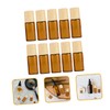 PACKOVE 10pcs Essential Oil Roller Bottles with Wood Grain Caps