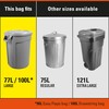 Hefty® Garbage Bags, Strong Large 77 Litres Black, Easy Flaps,