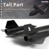 NUOTIE 1/72 SR-71a Blackbird Metal Model 17.9 inchs High-Altitude 17974