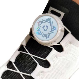 DIDALACE - Elastic No Tie Shoe Laces Lock - Hassle-free Cord Locks and End Clips for Quick and Easy Lazy Shoelaces - Ideal for Outdoor Adventures (Colourful White)