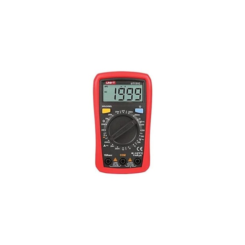 Ut131c Multimeter Digital 10a Handheld Temp Hold Back