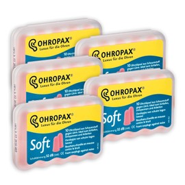 Ohropax Soft Weiche Ohrstöpsel, 5 x 10 Stück