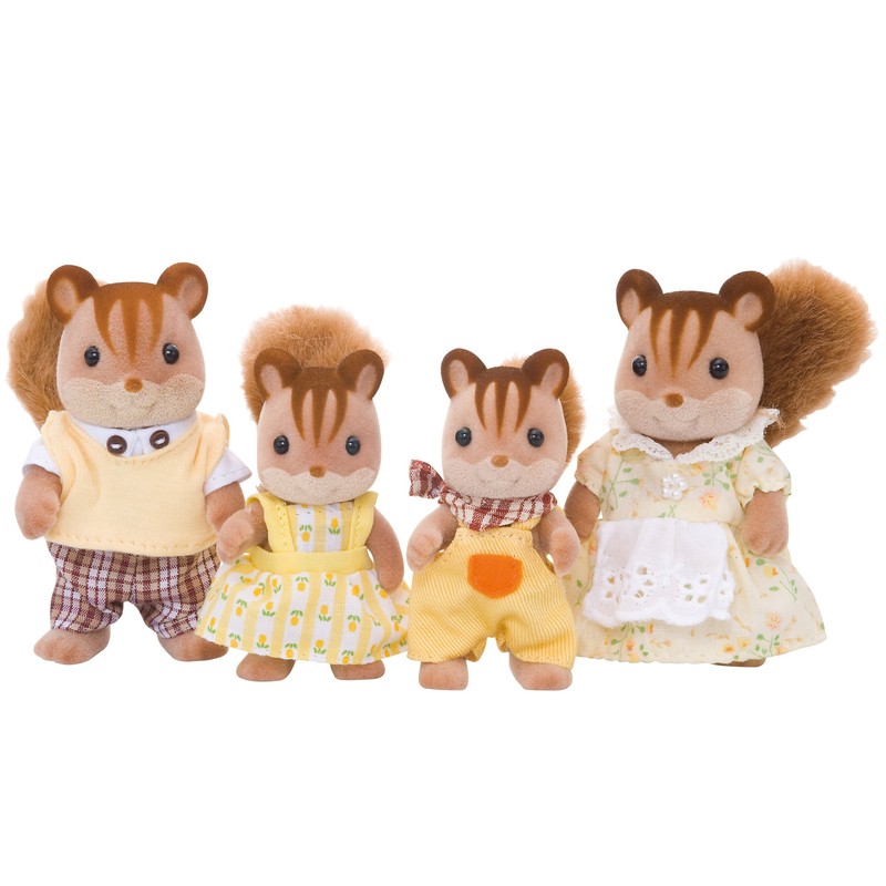 Girl of Sylvanian Families doll walnut walnut squirrel squirrel family