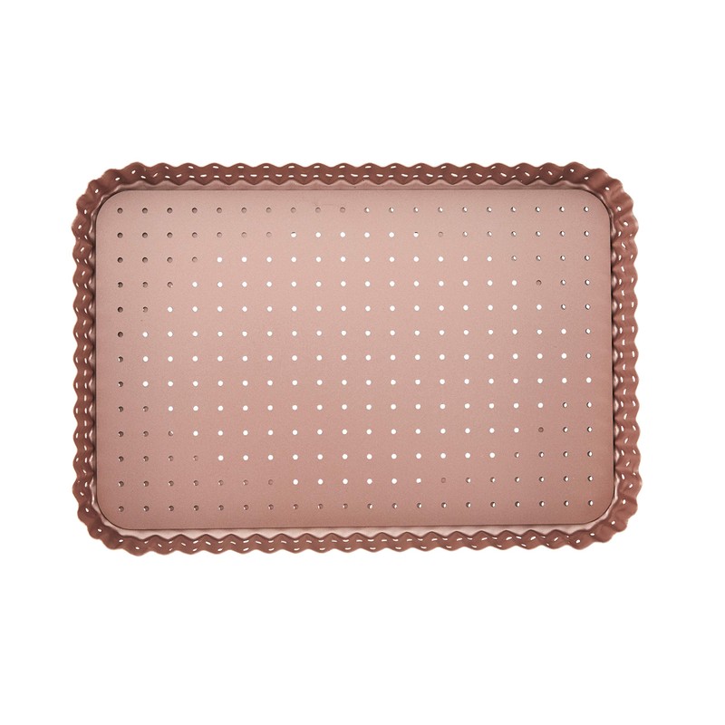 Wiltshire Rose Gold Quiche and Tart Pan, Large, Perforated, Tart
