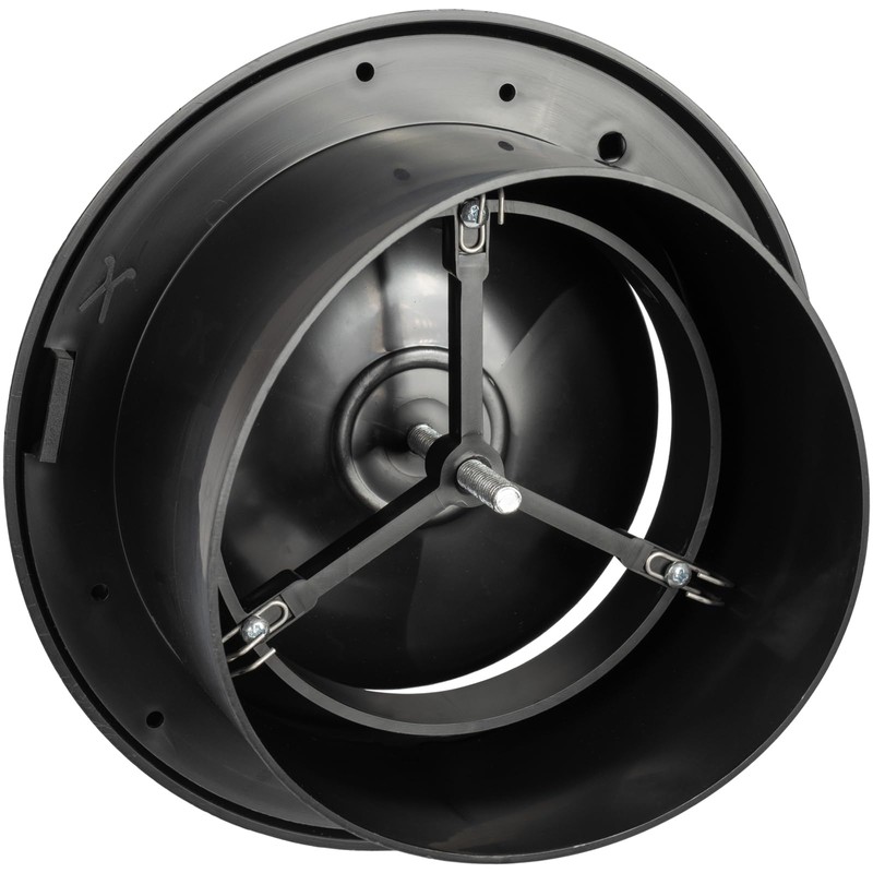 Vent Systems 5" Inch Black Plastic Universal Diffuser - Round