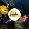 Lampara Cabeza 2PCS,Linterna Cabeza LED de Detección Inteligente Recargable,Iluminación Gran