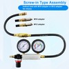 JoyFans Cylinder Leak Down Tester Kit, Tu-21 Small Engine Combustion