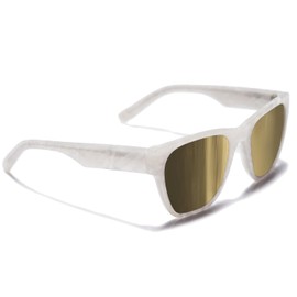 Blackburn Italian-Crafted, Trendy Square Sunglasses for Men Women in White and Gold, Sun Glasses Classic Wayfarer Inspired Shades UV400 Protection