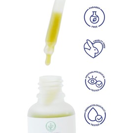 Sérum Facial de Espirulina con Ácido Hialurónico y Complejo Vitamínico, Hidratante y Antioxidante para el Cuidado Diario de la Piel del Rostro, 30 g