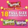 SKITTLES & STARBURST Variety Pack Full Size Chewy Candy Assortment,