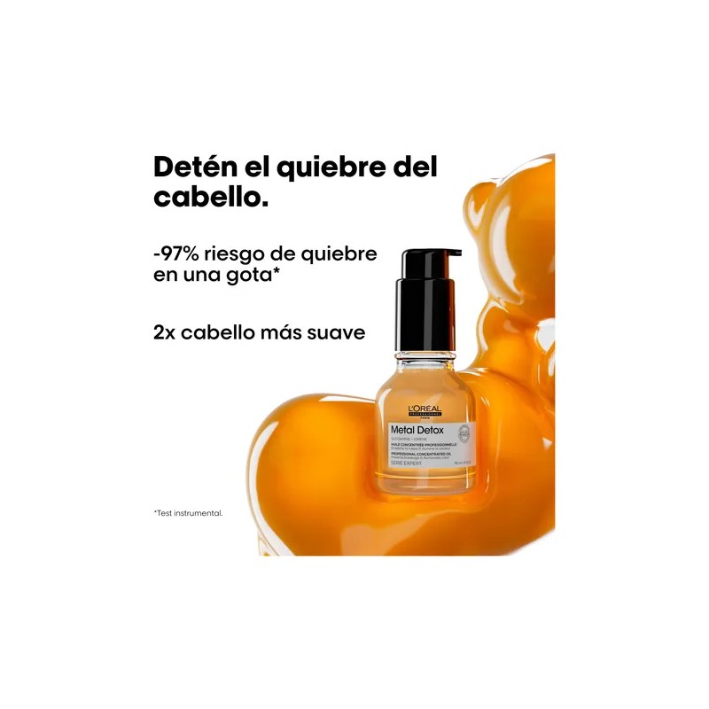 Aceite Fortalecedor L'oreál Profesionnel Metal Detox 50 Ml