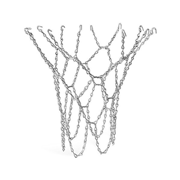 TRIXES Heavy Duty Basketball Replacement Chain Net with S Hooks, Basketball, Hoop Net Replacement, Highly Durable, Basketball Net Chain, Heavy Duty Neck Hook, Basketball Chain, Sports Equipment