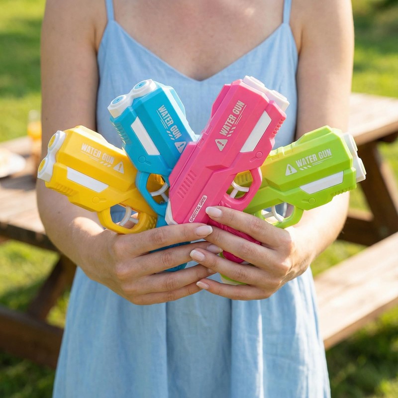 Dsmile 4 Pack Fast-Fill Water Blaster Guns for Kids, Dual